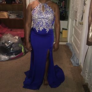 Royal blue dress